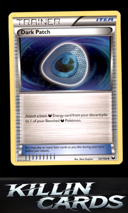 Dark Patch 93/108 Pokemon Uncommon Dark Explorers Card LP - Image 1