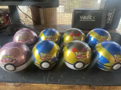 Pokemon Pokeball Tin Lot Of 8 Sealed J21,D21,A22 - Image 1