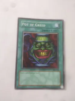 YUGIOH POT OF GREED COMMON SYE-040 PLAYED CONDITION - Image 1