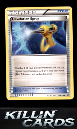 Devolution Spray 113/124 Pokemon Uncommon Dragons Exalted Card LP - Image 1