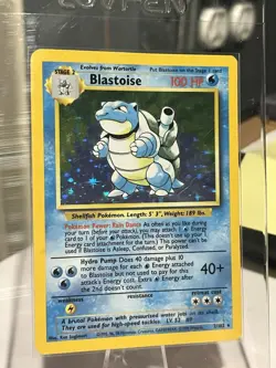 1999 Blastoise Holo Pokemon TCG Card Base Set 2, WOTC, 2/130 MP US SELLER - Image 1