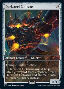 MTG English Darksteel Colossus NM Foil Secret Lair - Image 1