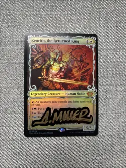 MTG Aaron Miller Signed Kenrith, the Returned King NM Foil Multiverse Legends - Image 1