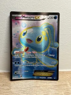 Manaphy EX Full Art 116/122 Holo Ultra Rare XY Breakpoint Pokemon TCG HP - Image 1