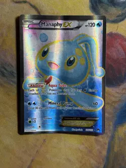 Manaphy EX Full Art 116/122 Holo Ultra Rare XY Breakpoint Pokemon TCG HP - Image 2