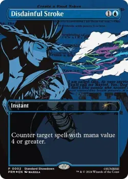 MTG English Disdainful Stroke NM Foil Standard Showdown Promos - Image 1
