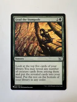 Lead the Stampede - MTG The List: Duel Decks: Elves vs. Inventors - NM - Image 1