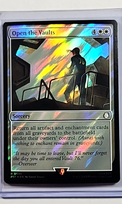 2024 MTG Magic the Gathering Fallout Surge Foil 696 Open the Vaults Fall Out PIP - Image 1
