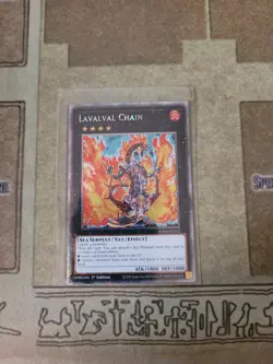 YUGIOH LAVALVAL CHAIN RA04-EN162 PLATINUM RARE 1ST ED NM - Image 1