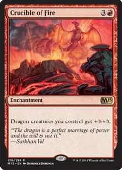 MTG MAGIC THE GATHERING - CRUCIBLE OF FIRE - M15 - NEAR MINT! - Image 1