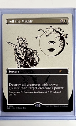 2024 MTG Magic the Gathering Secret Lair Drop Borderless #1778 Fell the Mighty - Image 1