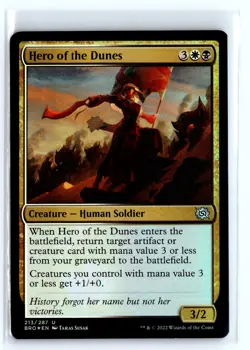 FOIL Hero of the Dunes The Brothers' War - MTG Magic the Gathering Card - Image 1