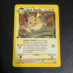 Pokemon TCG First Edition Team Rocket Dark Raichu (83/82) Lightly Played Holo - Image 1