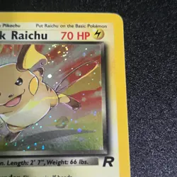Pokemon TCG First Edition Team Rocket Dark Raichu (83/82) Lightly Played Holo - Image 3