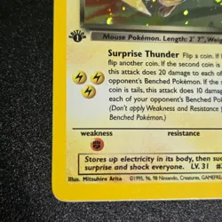 Pokemon TCG First Edition Team Rocket Dark Raichu (83/82) Lightly Played Holo - Image 5