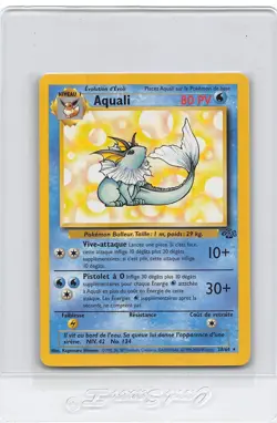 VAPOREON (AQUALI) 28/64 - FRENCH Jungle Set - Pokemon Card - UNLIMITED - NM/M - Image 1