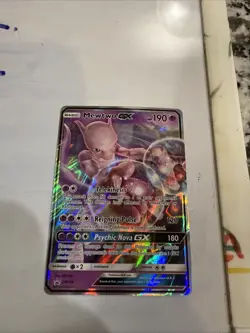 Mewtwo GX SM196 Pokemon 2019 Full Art Black Star Promo - Image 1