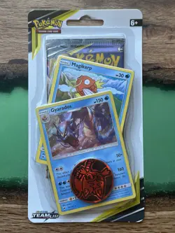 Rare Sealed Pokemon Sun & Moon TEAM UP Gyarados Checklane Blisters (2) - Image 5