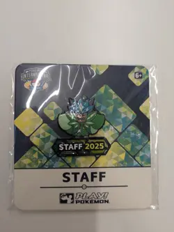 Pokemon EUIC STAFF Pin Badge - International Exclusive - Teal Mask Ogerpon - New - Image 1