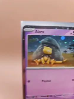 Pokemon 151 Abra 063/165 Cosmos Holo Promo SV HD GALAXY SWIRL - Image 3