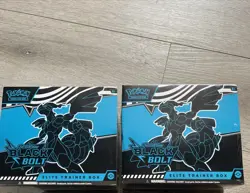 Pokemon TCG Black Bolt Elite Trainer Box ETB Lot Of 2 New Factory Sealed - Image 1