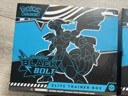Pokemon TCG Black Bolt Elite Trainer Box ETB Lot Of 2 New Factory Sealed - Image 2
