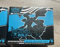 Pokemon TCG Black Bolt Elite Trainer Box ETB Lot Of 2 New Factory Sealed - Image 3