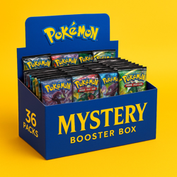 🔥 Pokemon Mystery Booster Box | 36 Factory Sealed Booster Packs | Mixed Sets 🔥 - Image 1