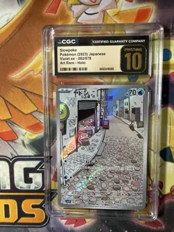 ✨✨ CGC 10 PRISTINE Japanese Pokemon 2023 SLOWPOKE 082/078 VIOLET ex SV1v - Image 1