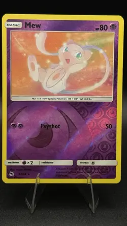 Pokemon TCG - Mew #32/68 Hidden Fates - Reverse Holo Rare - NM/LP - Image 2