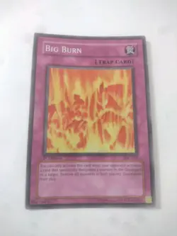 YUGIOH BIG BURN IOC-047 1st Edition HOLO 2004 NEVER PLAYED NEAR MINT - Image 1