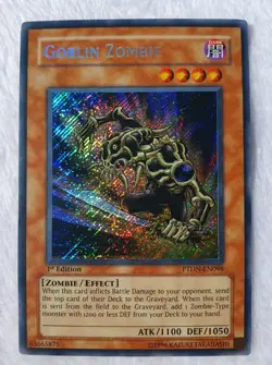 Yugioh 1x Goblin Zombie PTDN-EN098 Secret Rare 1st Edition Near Mint - Image 2