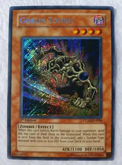 Yugioh 1x Goblin Zombie PTDN-EN098 Secret Rare 1st Edition Near Mint - Image 3
