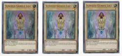 3x Yugioh Sunseed Genius Loci - Ultra Rare - 1st Edition - GFTP-EN014 - NM X3 - Image 1