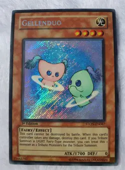 Yugioh 1x Gellenduo STON-EN067 Secret Rare 1st Edition NM - Image 1