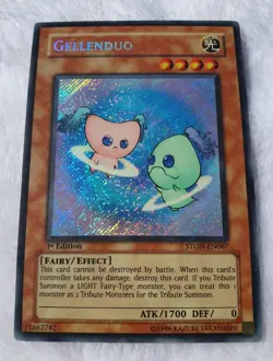 Yugioh 1x Gellenduo STON-EN067 Secret Rare 1st Edition NM - Image 3