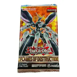 YuGiOh TCG Flames Of Destruction Booster Pack Factory Sealed Konami English Ed. - Image 1
