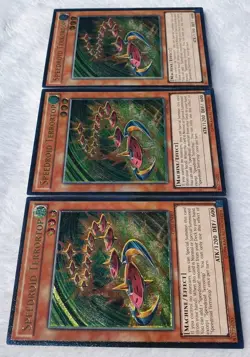 Yugioh 3x Speedroid Terrortop OP03-EN002 Ultimate Rare Near Mint Playset - Image 1