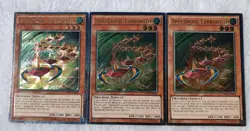 Yugioh 3x Speedroid Terrortop OP03-EN002 Ultimate Rare Near Mint Playset - Image 3