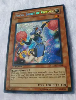 Yugioh 1x Freya, Spirit of Victory STON-EN064 1st Edition Secret Rare NM - Image 3