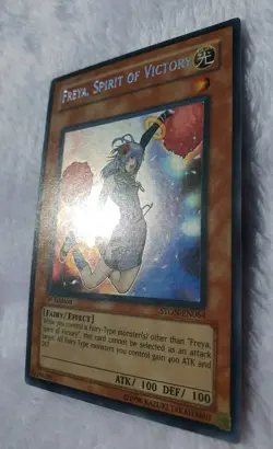 Yugioh 1x Freya, Spirit of Victory STON-EN064 1st Edition Secret Rare NM - Image 5