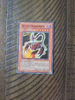Yugioh Needle Burrower Super Rare AST-020 - Image 1
