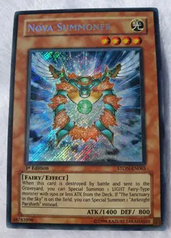 Yugioh 1x Nova Summoner STON-EN065 Secret Rare 1st Edition Near Mint - Image 4