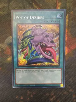 Pot of Desires (Secret Rare) RA01-EN056 25th Anniversary Rarity YUGIOH MISPRINT - Image 1