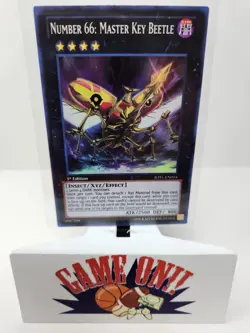 YuGiOh Number 66: Master Key Beetle JOTL-EN054 1st Edition Super Rare NM - Image 1