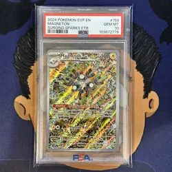 💎PSA 10 GEM 2024 Pokemon Surging Sparks MAGNETON #159 Elite Trainer Box Promo - Image 2