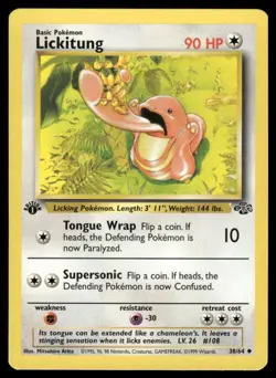 Pokemon Lickitung 1st Edition 38/64 Uncommon Jungle NM - Image 1