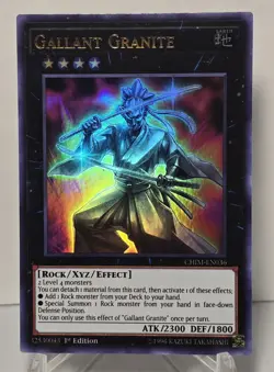 Gallant Granite CHIM-EN036 1st Edition Ultra Rare Yugioh TCG NM/M - Image 1