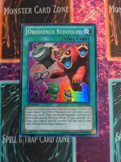 Yu-Gi-Oh! Obedience Schooled LVAL-EN088 1st Edition Super Rare NM - Image 1