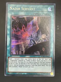 YUGIOH NADIR SERVANT SECRET RARE 1ST EDITION NEAR MINT ROTD-EN052 - Image 1